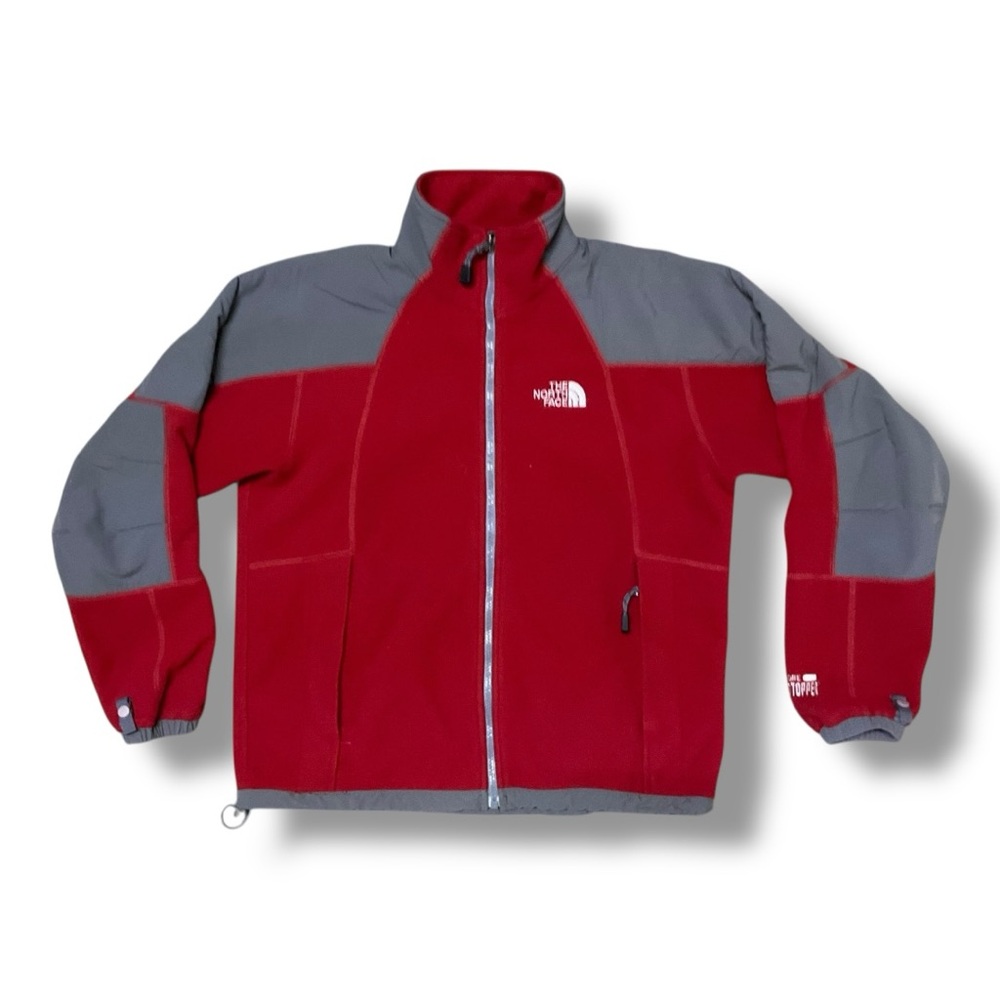 🔥 The North Face Women’s Windstopper Jacket – Red & Gray Fleece – Size Small 🔥